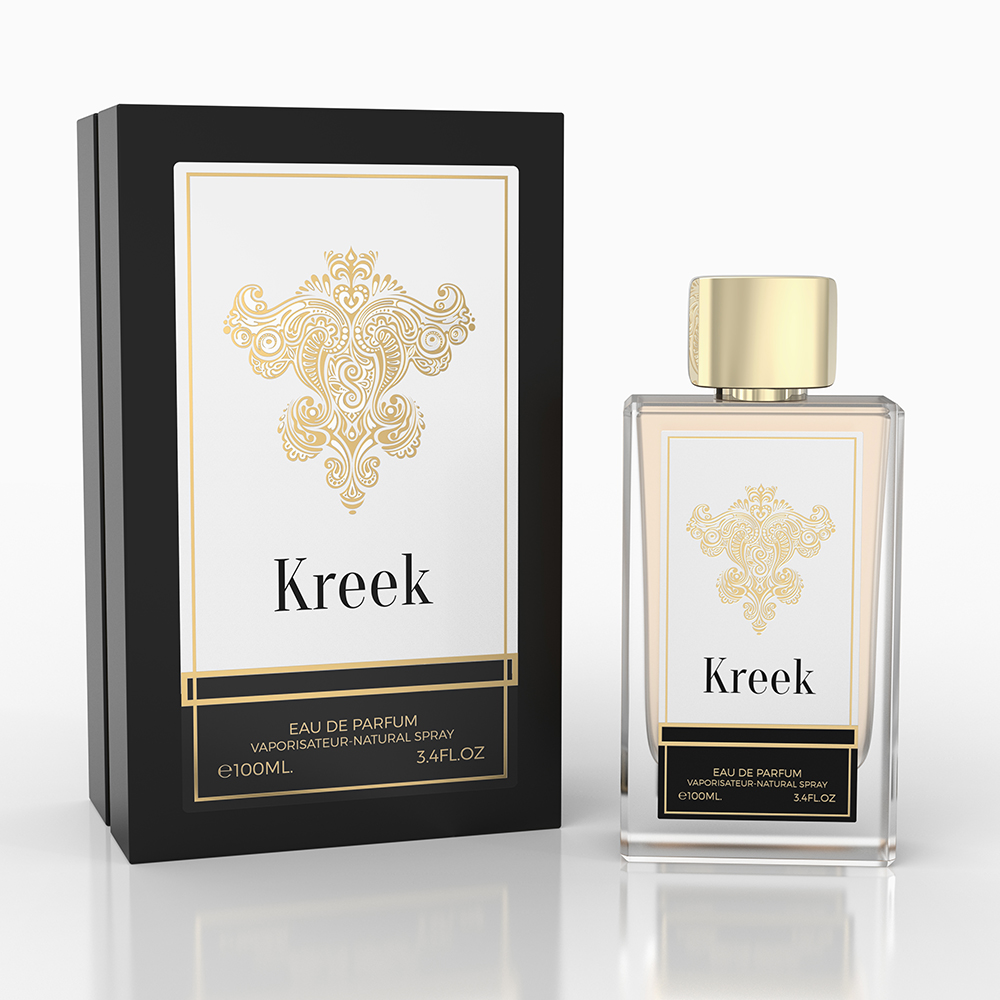 Kreek perfume bottle and box